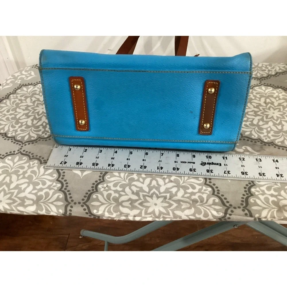 Dooney and Bourke Blue  Pebble Grain Leather Handbag